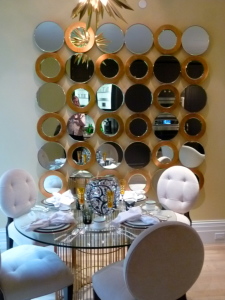 Dining area in Christopher Peacock kitchen
