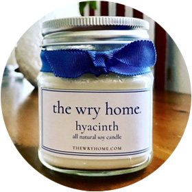 The Wry Home Hyacinth Candle